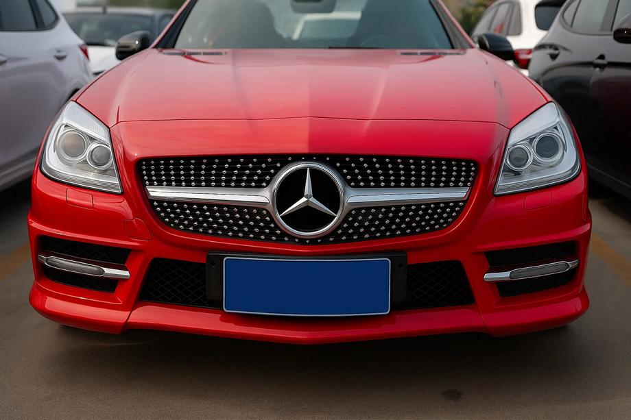 Mercedes SLK R172 2011-2016 гг. Передняя решетка Diamond Black Image