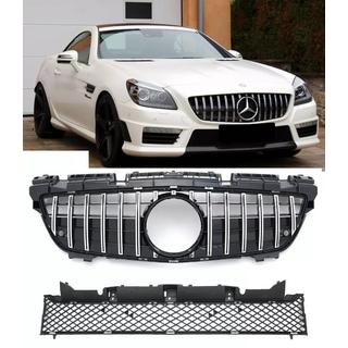 Передняя решетка GT Panamericana Mercedes SLK R172 2011-2016 гг. фото 3