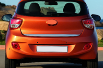 Hyundai I-10 2014-2017 гг. Накладка на багажник нержавейка фото 1