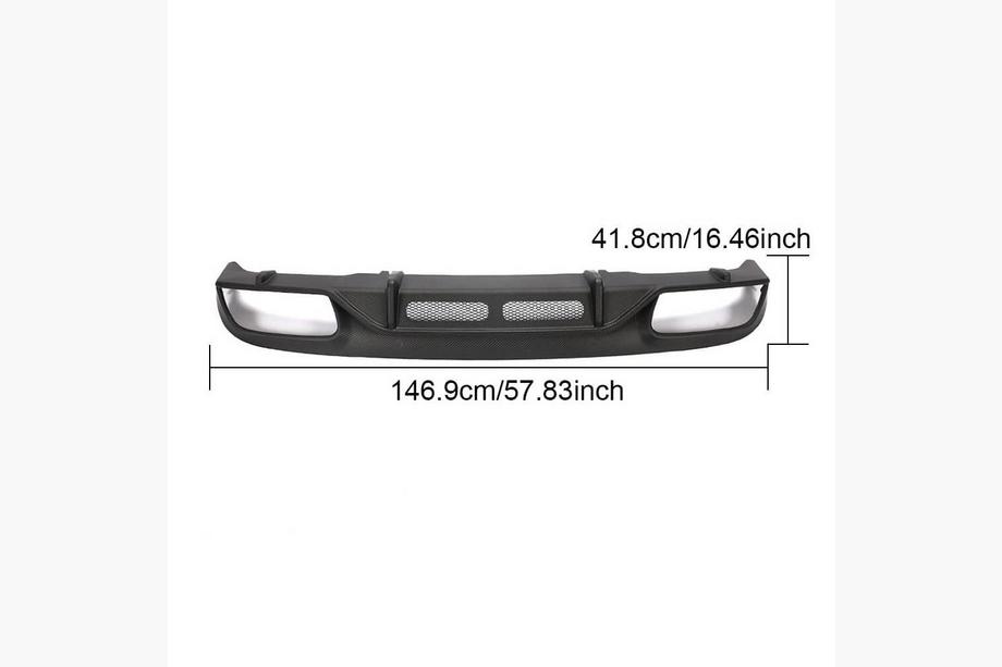 Mercedes C-class W205 2014-2021 гг. Диффузор заднего бампера (для Купе/Кабриолет C63 AMG 2019-2021, Карбон) Фото 6