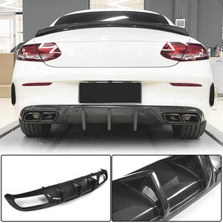 Диффузор заднего бампера V1 для Купе/Кабриолет C63 AMG 2015-2019 Карбон фото 1
