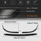 Mercedes C-class W205 2014-2021 гг. Передний лип-спойлер V1 на бампер (Купе/Кабриолет C63 AMG 2015-2019, Карбон) фото 4