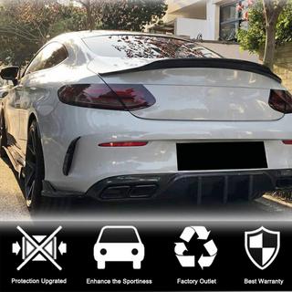 Накладки на задний бампер V2 (для Coupe/Cabriolet AMG-Line / C43 AMG 2015-2019, Карбон) фото 2