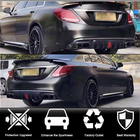 Mercedes C-class W205 2014-2021 гг. Диффузор заднего бампера с насадками выхлопа (для SD C43 AMG 2015-2021, Карбон) фото 2
