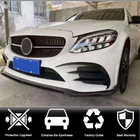 Mercedes C-class W205 2014-2021 гг. Накладка на передний бампер (для SD AMG-Line 2015-2019, Карбон) фото 2