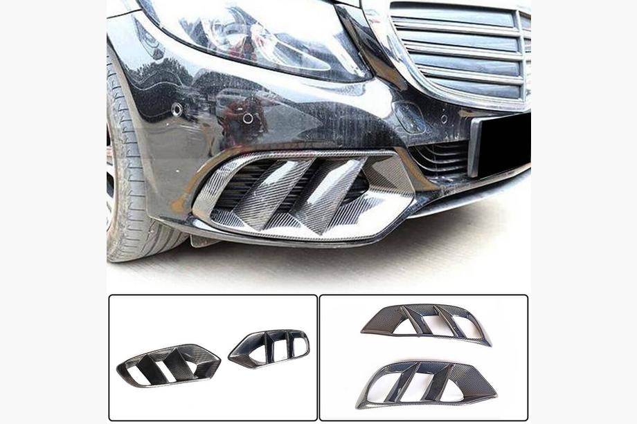 Mercedes C-class W205 2014-2021 гг. Карбоновые Накладки на Противотуманные Фары (для SD Base 2015-2019) Image