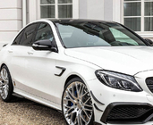 Mercedes C-class W205 2014-2021 гг. Карбоновые накладки на передние крылья (для Купе/Кабриолет C63 AMG 2015-2019) фото 7