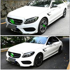 Mercedes C-class W205 2014-2021 гг. Карбоновые накладки на передние крылья (для Купе/Кабриолет C63 AMG 2015-2019) фото 8