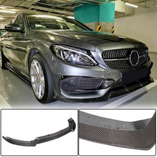 Передний спойлер Lip V1 для C43 AMG 2015-2019 Карбон фото 1