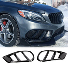 Mercedes C-class W205 2014-2021 гг. Карбоновые накладки на противотуманные фары для C43 AMG 2015-2019 фото 6