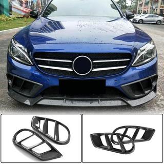 Карбоновые накладки на противотуманные фары для C43 AMG 2015-2019 фото 1