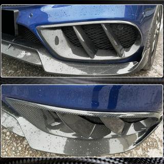 Карбоновые накладки на противотуманные фары для C43 AMG 2015-2019 фото 3