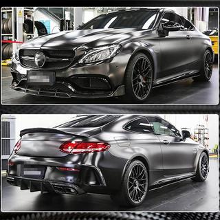 Боковые Пороги V1 (для C43/C63 AMG 2015-2019, Карбон) Mercedes C-class W205 2014-2021 гг. фото 4
