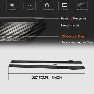Боковые пороги V2 (для C43/C63 AMG 2015-2019, Карбон) Mercedes C-class W205 2014-2021 гг. фото 4