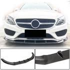 Mercedes C-class W205 2014-2021 гг. Передний бампер Лип V3 для C43 AMG 2015-2019 Карбон фото 1