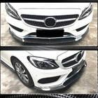 Mercedes C-class W205 2014-2021 гг. Передний бампер Лип V3 для C43 AMG 2015-2019 Карбон фото 3
