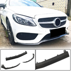 Mercedes C-class W205 2014-2021 гг. Передний бампер Лип V4 для C43 AMG 2015-2019 Карбон фото 1