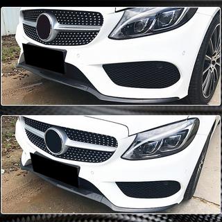 Передний бампер Лип V4 для C43 AMG 2015-2019 Карбон фото 4