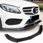 Mercedes C-class W205 2014-2021 гг. Передний бампер Лип V5 для C43 AMG 2015-2019 Карбон фото 2