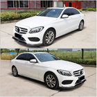Mercedes C-class W205 2014-2021 гг. Передний бампер Лип V5 для C43 AMG 2015-2019 Карбон фото 3