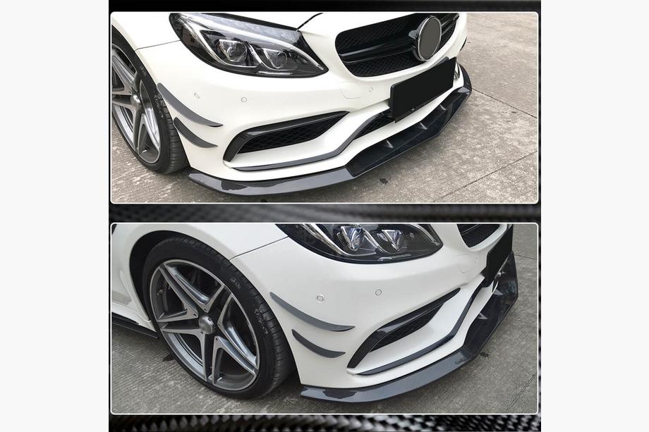 Mercedes C-class W205 2014-2021 гг. Передний спойлер Lip V3 для SD C63 AMG 2015-2019 Карбон Фото 4