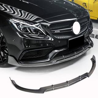 Передний Лип-спойлер V4 для SD C63 AMG 2015-2019 Карбон фото 1