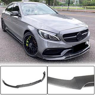 Передний Лип-спойлер V4 для SD C63 AMG 2015-2019 Карбон фото 2