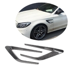 Mercedes C-class W205 2014-2021 гг. Карбоновые накладки на передние крылья (для SD C63 AMG 2015-2019) фото 1