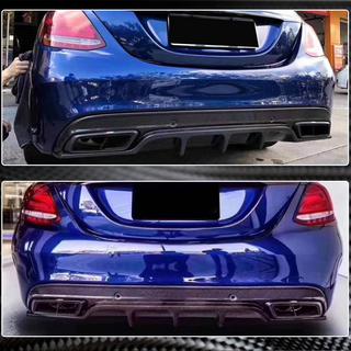 Диффузор заднего бампера для SD C43/C63 AMG 2015-2019 Карбон фото 3
