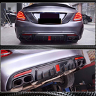 Mercedes C-class W205 2014-2021 гг. Диффузор заднего бампера V1 для SD C43/C63 AMG 2015-2019 Карбон фото 3