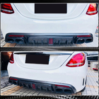Mercedes C-class W205 2014-2021 гг. Диффузор заднего бампера V1 для SD C43/C63 AMG 2015-2019 Карбон фото 4