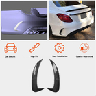 Mercedes C-class W205 2014-2021 гг. Накладки на задний бампер для SD C43/C63 AMG 2015-2019 Карбон фото 2