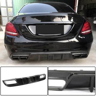 Диффузор заднего бампера V3 для SD C43/C63 AMG 2015-2019 Карбон фото 1