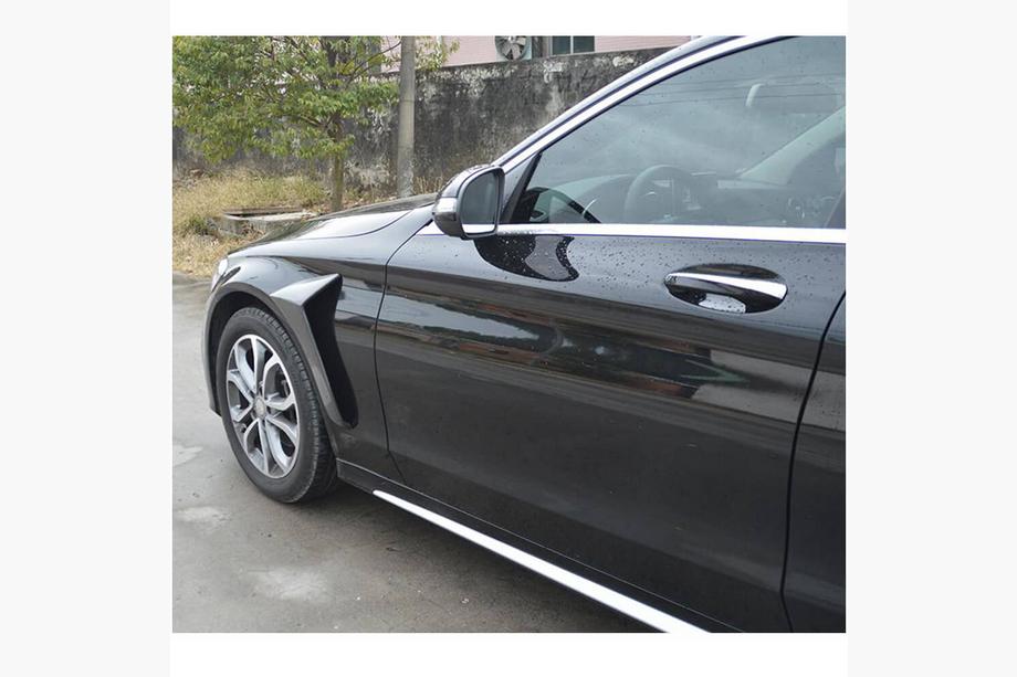 Mercedes C-class W205 2014-2021 гг. Карбоновые накладки на передние крылья (для SD AMG-Line 2015-2019) Фото 2