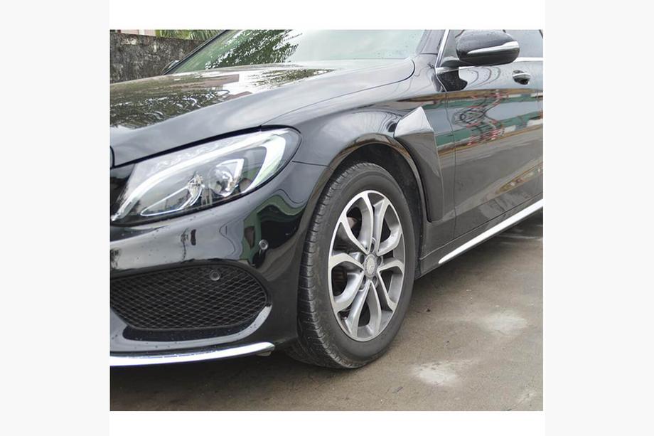 Mercedes C-class W205 2014-2021 гг. Карбоновые накладки на передние крылья (для SD AMG-Line 2015-2019) Фото 3