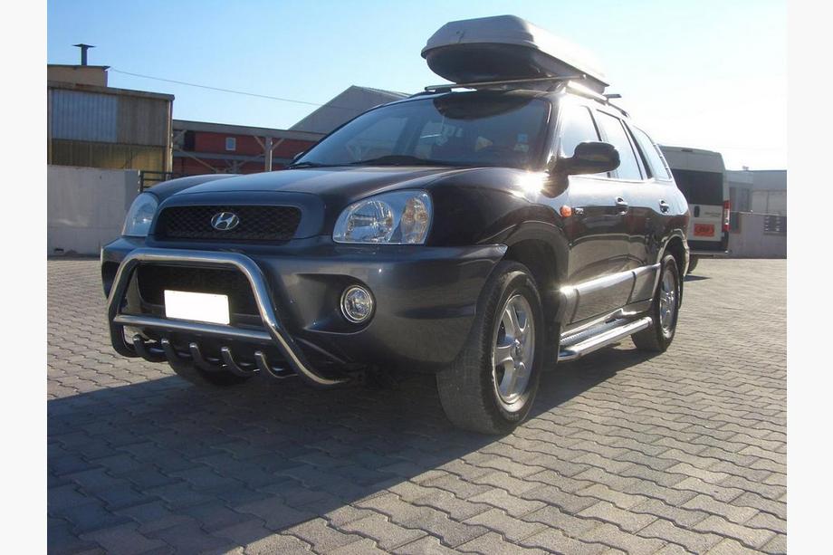 Hyundai Santa Fe 1 2000-2006 гг. Кенгурятник WT003 (нержавейка) Image