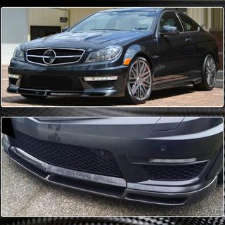 Передний Бампер Лип V1 для AMG 2012-2014 Карбон фото 4