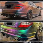 Mercedes C-class W204 2007-2015 гг. Диффузор заднего бампера V1 для AMG SD 2008-2011, Карбон фото 5