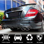 Mercedes C-class W204 2007-2015 гг. Диффузор заднего бампера V1 для AMG SD/Coupe 2012-2014 Карбон фото 2