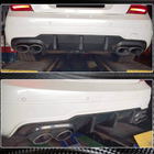 Mercedes C-class W204 2007-2015 гг. Диффузор заднего бампера V3 для AMG SD/Coupe 2012-2014 Карбон фото 3