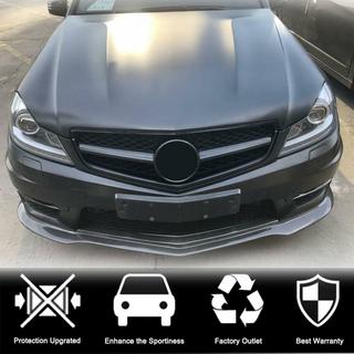Накладка на передний бампер Lip V2 (для AMG 2012-2014, Сухой карбон) фото 2