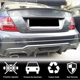 Диффузор заднего бампера V4 (для AMG SD/Coupe 2012-2014, Карбон) фото 2