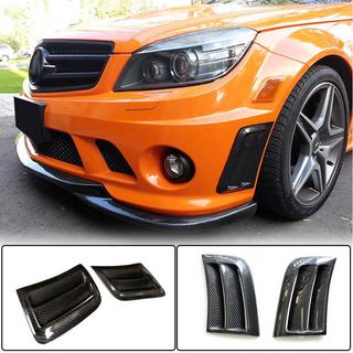 Карбоновые Накладки на Передний Бампер для C63 AMG Sedan 2008-2011 фото 1