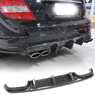 Диффузор заднего бампера V2 (для AMG SD 2008-2011, Карбон) фото 1