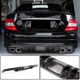 Диффузор заднего бампера V4 (для AMG SD 2008-2011, Карбон) фото 1