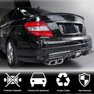 Диффузор заднего бампера V4 (для AMG SD 2008-2011, Карбон) фото 2