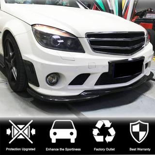 Накладка на передний бампер Lip V3 (для AMG 2008-2011, Карбон) фото 2