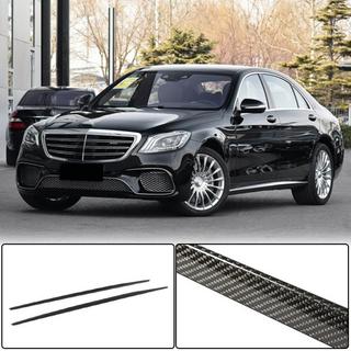 Боковые пороги (для S63 AMG 2014-2017, Карбон) фото 1