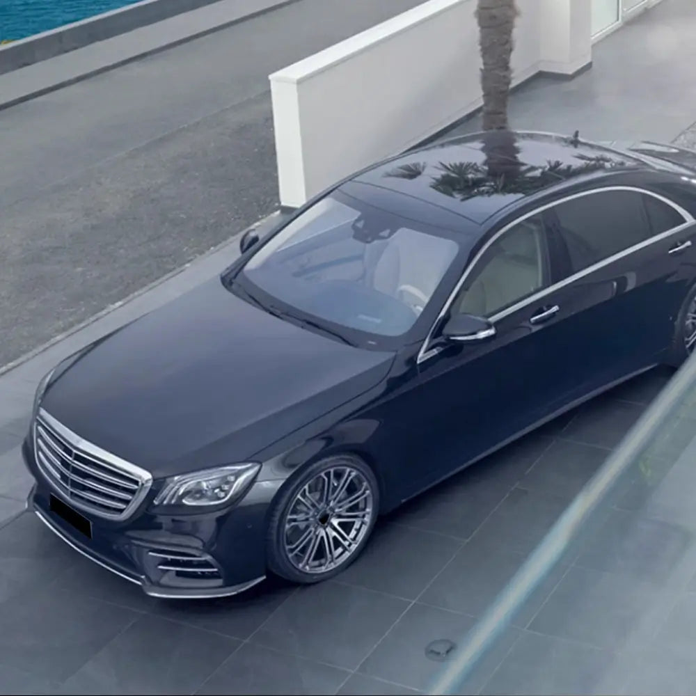 Накладки на передний бампер V2 для S63 AMG 2014-2017 Карбон фото 3