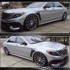Mercedes S-class W222 2013-2022 гг. Карбоновые накладки на передние крылья (2014-2017) фото 5